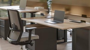 Ergonominen työpiste toimistossa