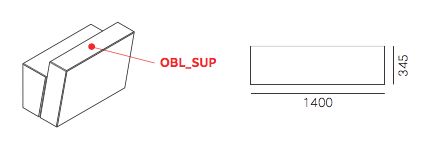PEDRALI OBLIQUE baaritiskin akryylilevy tiskin p��lle 