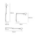 Artemide Tolomeo p�yt�valaisin, 3 kpl varattu / TS