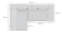 CANE-LINE STICKS PLATFORM moduulisohva
