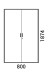 NARBUTAS UNI vaatekaappi, kork. 187.4 cm 
