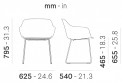 PEDRALI BABILA XL tuoli muovi-istuin